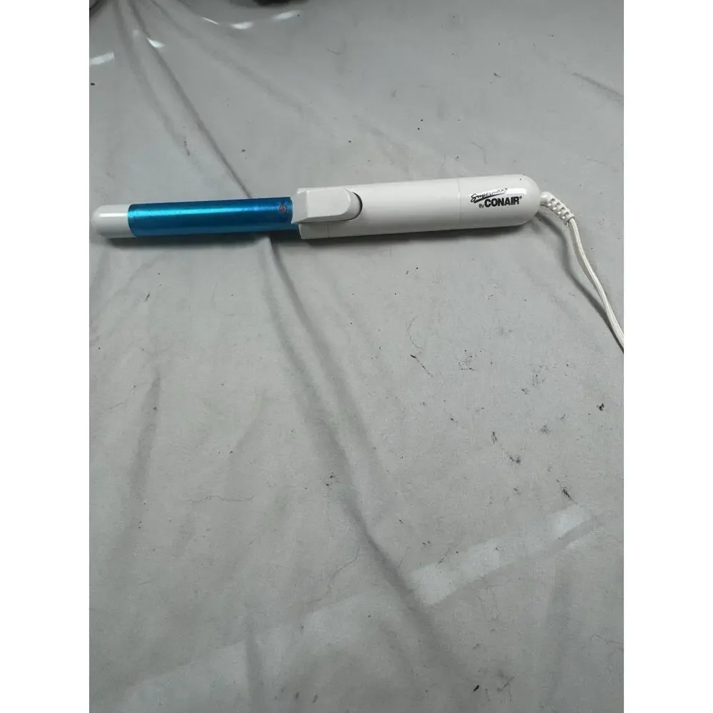 Conair Supermax Curling Iron Blue Barrel Hair Curler Tested Working
